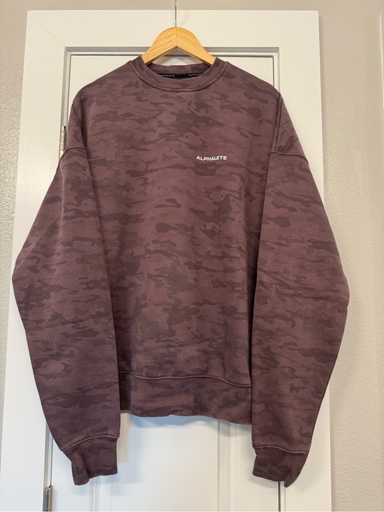 Alphalete Other - Alphalete Men's Purple Camo Crewneck Sweatshirt